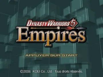 Shin Sangoku Musou 4 - Empires (Japan) screen shot title